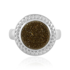 Anello in argento con Agata Glitter Bronzo