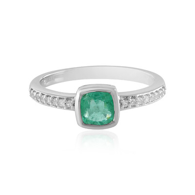 Anello in argento con Smeraldo Colombiano