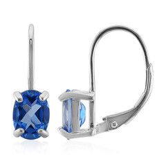 Orecchini in argento con Topazio Blu Indaco