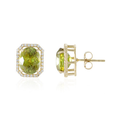 Orecchini in oro con Sfene