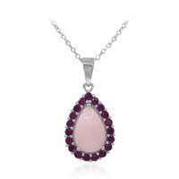 Collana in argento con Opale Rosa