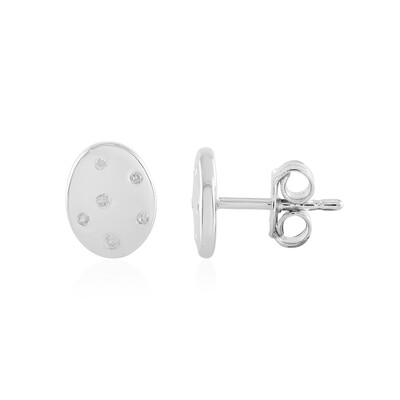 Orecchini in argento con Diamante I2 (I)