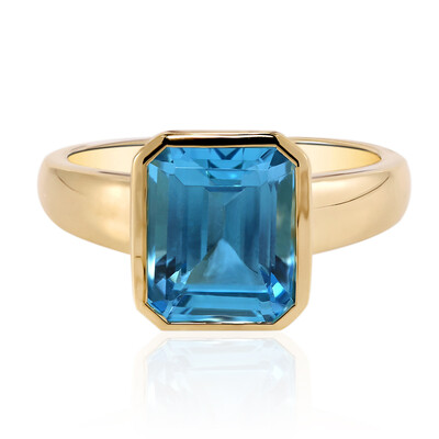 Anello in oro con Topazio Marambaia (Tenner Diniz)