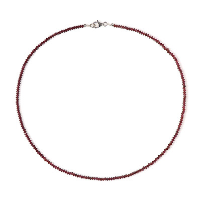 Collana in argento con Granato Mozambico