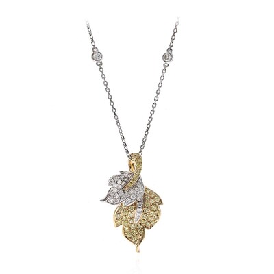 Collana in oro con Diamante Giallo SI2 (CIRARI)