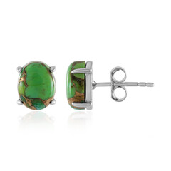 Orecchini in argento con Turchese Kingman Mohave Verde