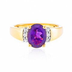 Anello in argento con Quarzo Mirtillo