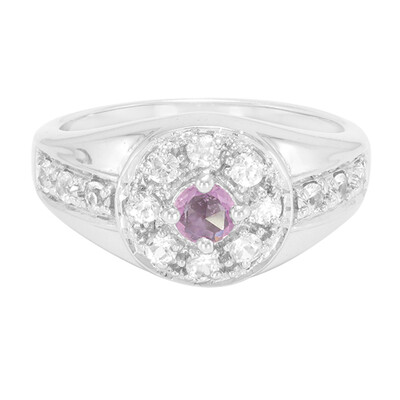 Anello in argento con Zaffiro Ceylon Porpora (non riscaldato)