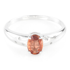 Anello in argento con Zircone Arancio Mashewa
