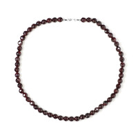 Collana in argento con Granato Mozambico