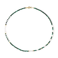 Collana in argento con Malachite (Riya)