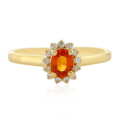 Anello in argento con Zaffiro Tramonto