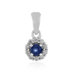 Ciondolo in argento con Zaffiro Blu