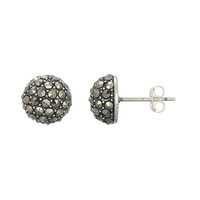Orecchini in argento con Marcassite