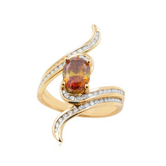 Anello in oro con Sfalerite (de Melo)