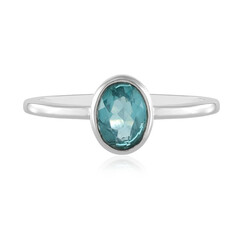 Anello in argento con Apatite Blu