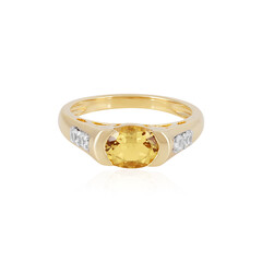 Anello in argento con Berillo Giallo
