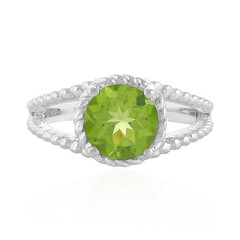 Anello in argento con Peridoto Manchuria