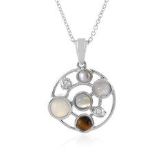 Collana in argento con Pietra di Luna Bianca