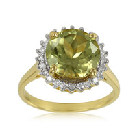 Anello placcato in oro con Zultanite