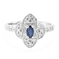 Anello in argento con Zaffiro di Laos