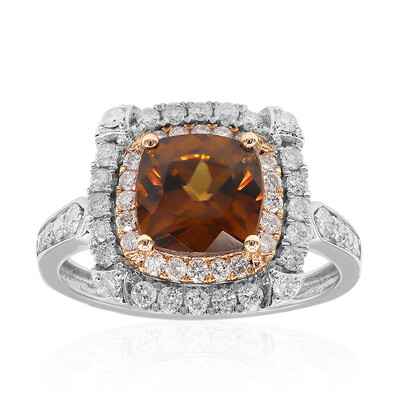 Anello in oro con Zircone Cognac (CIRARI)