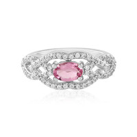 Anello in argento con Tormalina Rosa Nigeriana