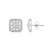 Orecchini in argento con Diamante I2 (J)