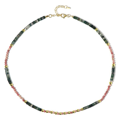 Collana in argento con Rodonite (Riya)