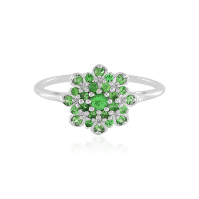Anello in argento con Tsavorite