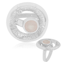 Anello in argento con Quarzo Rosa