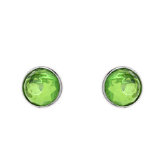 Orecchini in argento con Ambra Verde Colombiana