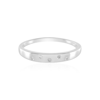 Anello in argento con Diamante I2 (I)