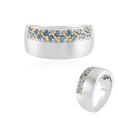 Anello in oro con Diamante Blu I3 (KM by Juwelo)