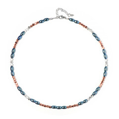 Collana in argento con Ematite Blu