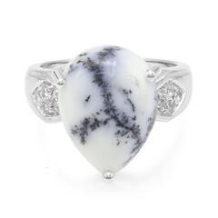 Anello in argento con Agata Dendritica
