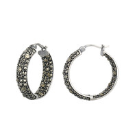 Orecchini in argento con Marcassite