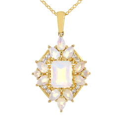 Collana in argento con Opale di Welo