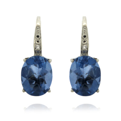 Orecchini in argento con Fluorite Cangiante