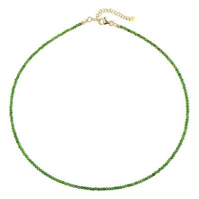 Collana in argento con Diopside Russo