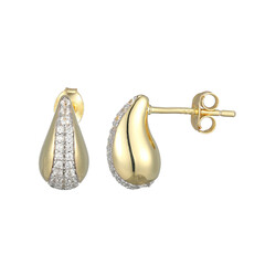 Orecchini in argento con Zircone (Adela Silber)