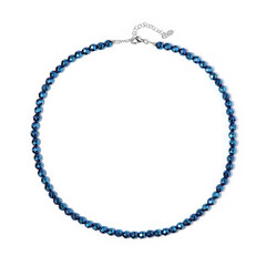 Collana in argento con Ematite Blu