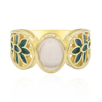 Anello in argento con Quarzo Rosa