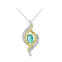 Collana in oro con Smeraldo Zambia AAA