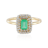 Anello in oro con Smeraldo Colombiano