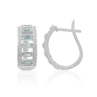 Orecchini in argento con Topazio Blu Cielo