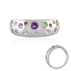 Anello in argento con Quarzo Rosa