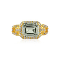 Anello in argento con Ametista Verde