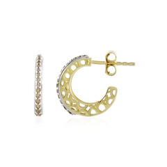Orecchini in oro con Diamante Champagne I3 (Ornaments by de Melo)