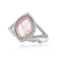 Anello in argento con Quarzo Rosa